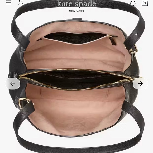 Kate Spade - Deco Large Shoulder Bag -Black NWT Style: KI556 - Picture 5 of 15